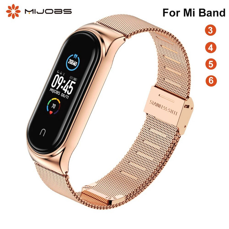 Dirželis, skirtas Mi Band 5 6 7 8 Metalinė Milanese apyrankė ant Mi Band 4 apyrankė Mi Band 6 Mi Band 3 dirželis Xiaomi Miband 5 4 8