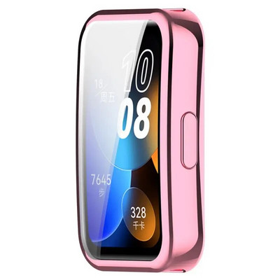 Lauko sporto apsauginis dėklas, galvanizuotas laikrodžio dėklas, skirtas Huawei Band 8 aukštos kokybės dulkėms atspariems Huawei laikrodžių priedams