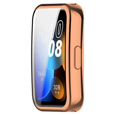 Lauko sporto apsauginis dėklas, galvanizuotas laikrodžio dėklas, skirtas Huawei Band 8 aukštos kokybės dulkėms atspariems Huawei laikrodžių priedams