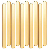 Akrilo popsicle lazdelės ledų lazdelės Daugkartinio naudojimo tortų lazdelės auksinės veidrodinės ledų lazdelės Akrilo lazdelės namų pyragas