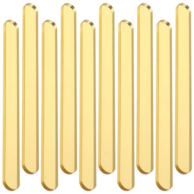 Akrilo popsicle lazdelės ledų lazdelės Daugkartinio naudojimo tortų lazdelės auksinės veidrodinės ledų lazdelės Akrilo lazdelės namų pyragas