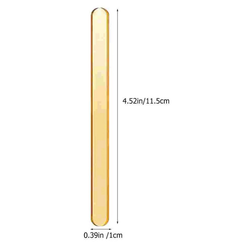 Akrilo popsicle lazdelės ledų lazdelės Daugkartinio naudojimo tortų lazdelės auksinės veidrodinės ledų lazdelės Akrilo lazdelės namų pyragas