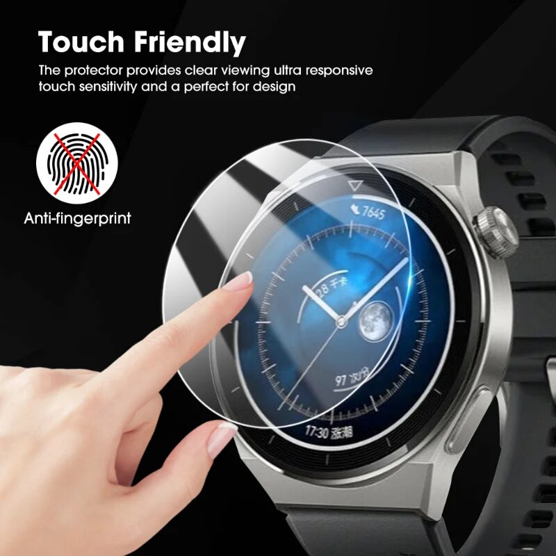 Grūdintas stiklas, skirtas Huawei Watch GT 2 3 GT2 GT3 Pro 46mm GT Runner Smartwatch HD Skaidri ekrano apsauga Sprogimui atspari plėvelė