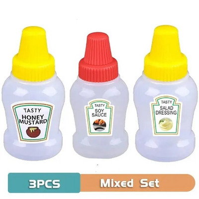 Μίνι μπουκάλι ντρέσινγκ 25 ml Μίνι μπουκάλι σαλάτα ντομάτας Μικρό δοχείο ντρέσινγκ Μπουκάλι καρύκευμα αποθήκευσης Μπουκάλι dressing ξεχωριστά Δεξαμενή