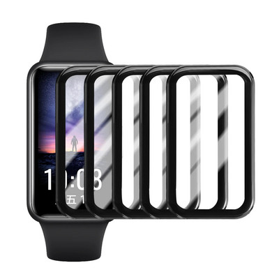 Lenkta plėvelė, skirta Xiaomi Mi Band8 Active Screen Protector Nuo įbrėžimų, pilnai dengianti apsauginė plėvelė, skirta Mi Band 8 Active, ne stiklinė