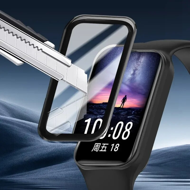 Lenkta plėvelė, skirta Xiaomi Mi Band8 Active Screen Protector Nuo įbrėžimų, pilnai dengianti apsauginė plėvelė, skirta Mi Band 8 Active, ne stiklinė