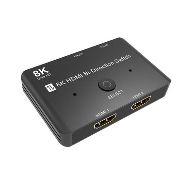 Naujas su HDMI suderinamas 2.1 perjungiklis BiDirection Switch 1x2/2x1 skirstytuvo adapteris 8K 60Hz 4K 120Hz 1080P 240Hz HDR, skirtas PS5 Xbox