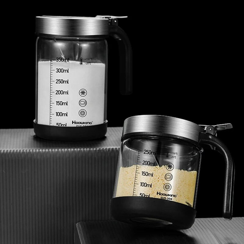 Y-152 Prieskonių stiklinis prieskonių indelis su šaukštu Cukraus dubuo Druskos plaktuvas Prieskonių indelis Virtuvės reikmenų laikymo rinkinys Prieskonių dėžutės