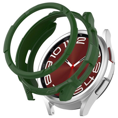 Šarvuotas laikrodžio dėklas + besisukantis rėmelis, skirtas Samsung Galaxy Watch 6 Classic 43 mm 47 mm išmaniojo laikrodžio dangtelis