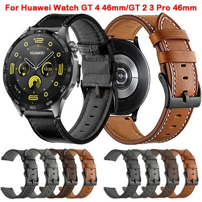 Кожена каишка за Huawei Watch GT4 GT 4 46mm/GT2 Pro/GT 3 2 46mm Аксесоари Маншет Correa Гривна за Huawei Watch 4 Pro