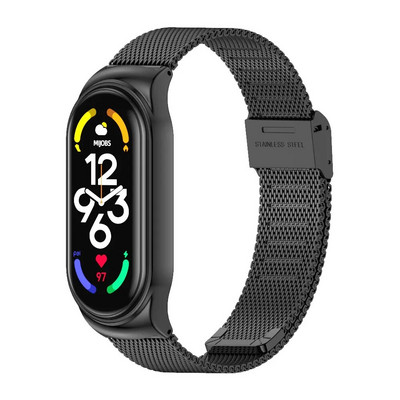 Λουράκι για Mi Band 5 6 7 8 Μεταλλικό Μιλανέζικο βραχιόλι σε Mi Band 4 Βραχιόλι από ανοξείδωτο ατσάλι Mi Band 3 Strap για Xiaomi Miband 5 4 8