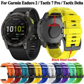 20 mm 22 mm 26 mm silikonas, skirtas Garmin Fenix 7 6 6Pro Fenix 5 5 Plus Forerunner 945 935 riešo dirželis greitai atsegamas apyrankės dirželis