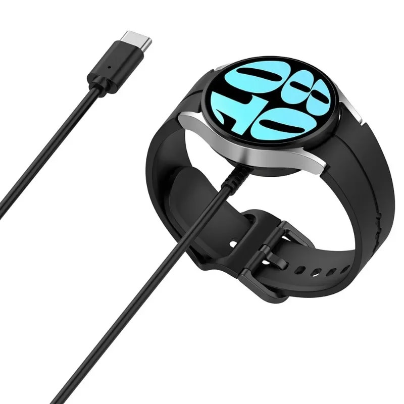Óratöltő Samsung Galaxy Watch6/6 Classic/5/5 Pro/4 Classic 4/3 USB Type C vezeték nélküli töltőkábel töltő dokkolóhoz
