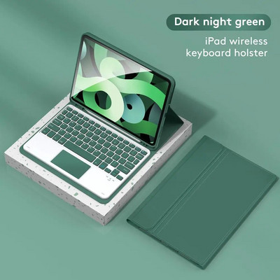 Su Bluetooth suderinama klaviatūra su apsauginiu odiniu dėklu, suderinama su Ipad Pro11 Air5 10,9 colio 11 colių