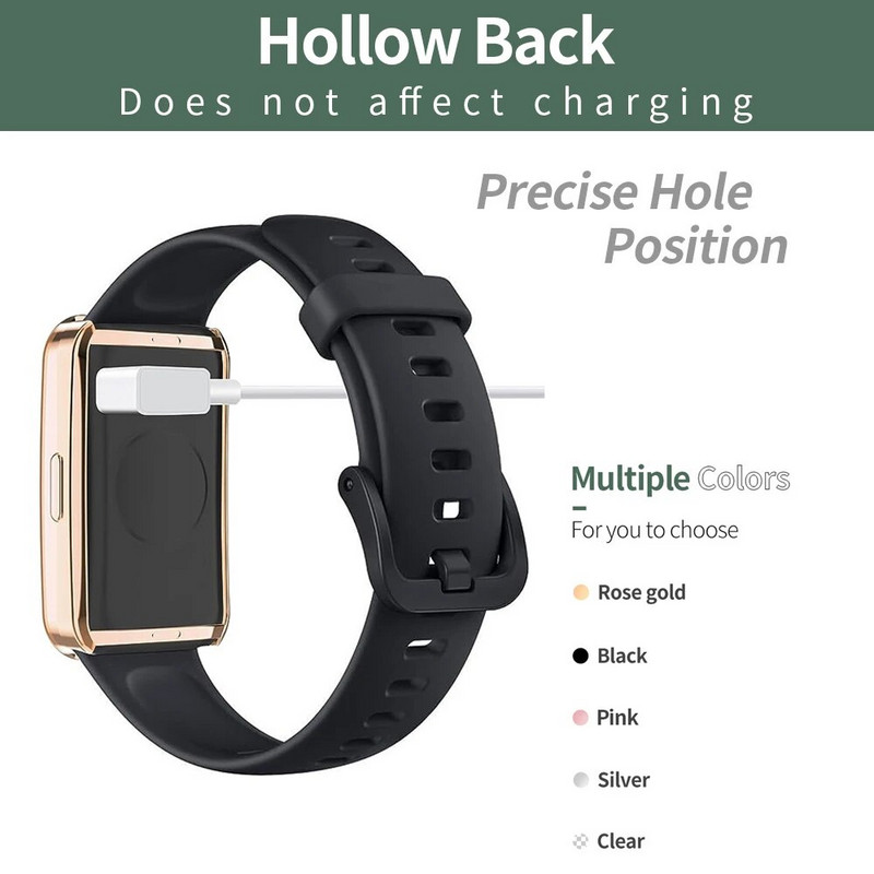 Θήκη TPU Protector για Huawei Band 8 Επιμεταλλωμένες ολόπλευρες θήκες για κάλυμμα οθόνης προφυλακτήρα για θήκη Huawei Band 8