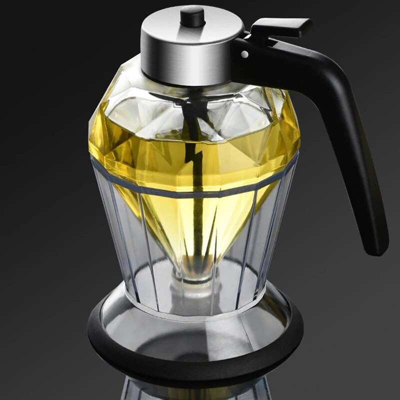 Nordijska staklena posuda s dijamantnim uljem za kućanstvo, zatvorena nepropusna baza, boca od sojinog umaka, octa, spremnik za med, kuhinjski pribor, 200 ml