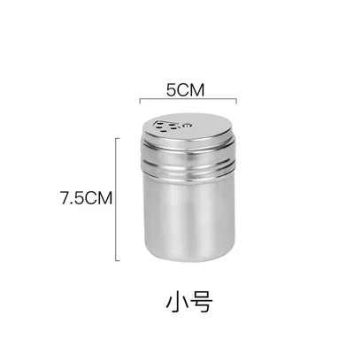 Daugiafunkcis nerūdijančio plieno prieskonių stiklainis Druskos cukraus butelis sukamuoju dangteliu virtuvės prietaisai Prieskonių pipirų plaktuvas Prieskonių indelis