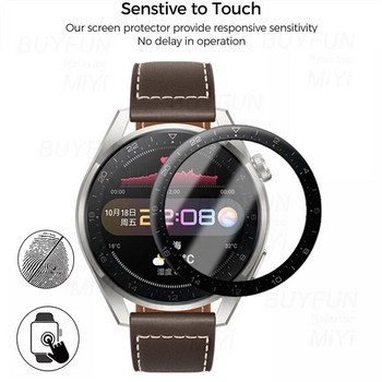1-3PCS 9D извито защитно стъкло от меко влакно за Huawei Hauwei Watch GT3 GT 3 42MM 46MM Смарт часовник Протектори за екрана на филмов капак