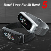 Dirželis Xiaomi Mi Band 6 5 riešo metalinė apyrankė Nerūdijančio plieno MI apyrankė be varžtų, skirta Mi Band 6 5 riešų apyrankės Pulseira