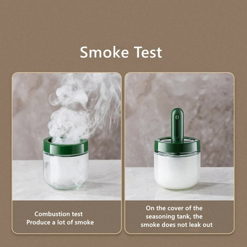 Staklena staklenka za začine Kutija za začine Poklopac Kuhinjska staklenka Uljnik Staklenka za pohranu Kutije za sol i papar Nepropusna boca za pohranu začina Gadget