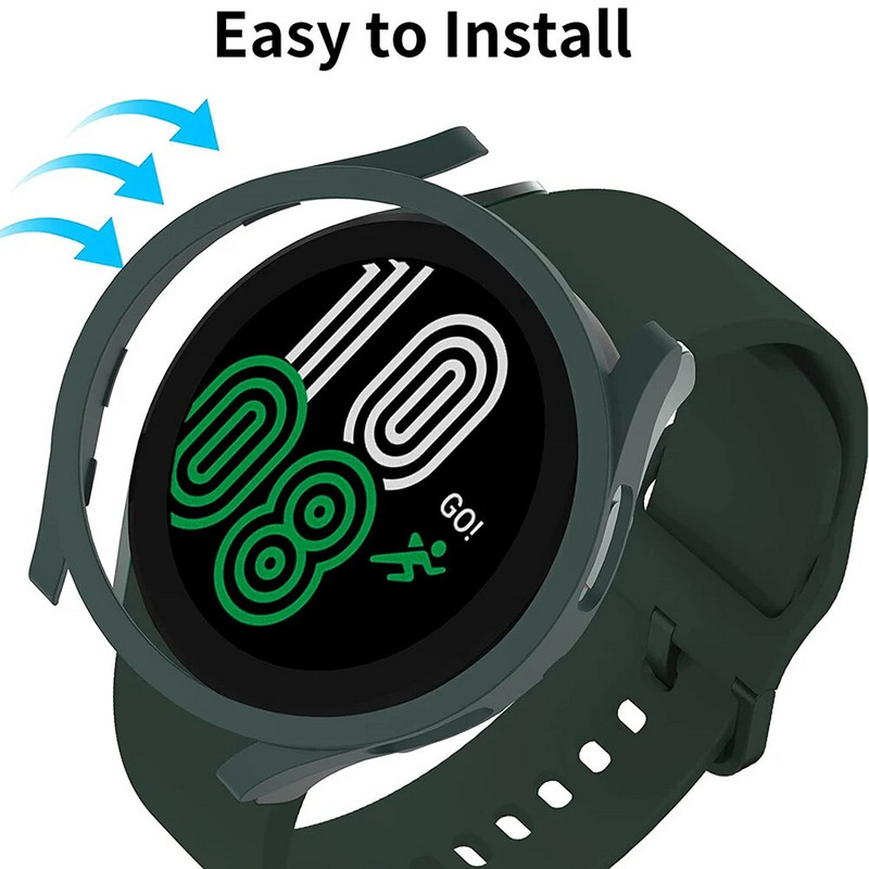 PC mat torbica za sat za Samsung Galaxy Watch 4 40 mm 44 mm Poklopac Sveobuhvatna zaštitna školjka odbojnika za Watch 4 Classic 42 mm 46 mm