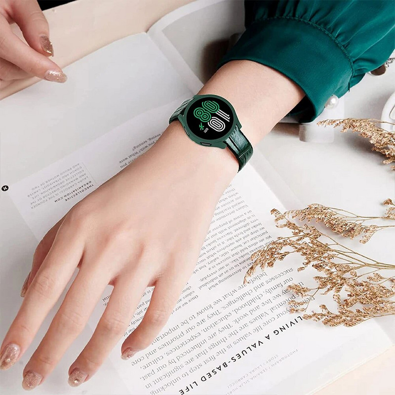 PC mat torbica za sat za Samsung Galaxy Watch 4 40 mm 44 mm Poklopac Sveobuhvatna zaštitna školjka odbojnika za Watch 4 Classic 42 mm 46 mm