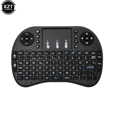 XZT i8 Spanish Backlight Mini ασύρματο πληκτρολόγιο 2,4 GHz air mouse με οπίσθιο φωτισμό Touchpad χειρός για Android TV BOX Ισπανία