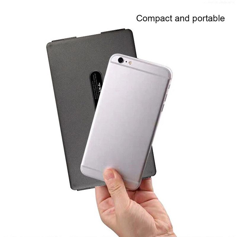 Su Bluetooth suderinama sulankstoma klaviatūra, apvali klaviatūra, nešiojama mini belaidė klaviatūra 64 klavišų sulankstoma klaviatūra, skirta planšetiniam nešiojamajam kompiuteriui