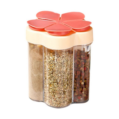 Prieskonių stiklainis plastikinis indelis prieskonių buteliukas Prieskonių organizatorius lauko stovyklavietės prieskonių indelis virtuvės prietaisų rinkiniai