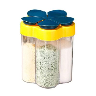 Prieskonių stiklainis plastikinis indelis prieskonių buteliukas Prieskonių organizatorius lauko stovyklavietės prieskonių indelis virtuvės prietaisų rinkiniai