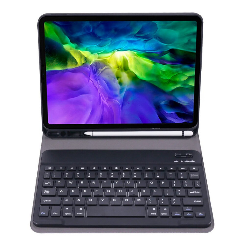 Bluetooth klaviatūros dėklas, skirtas Apple New ipad 2018 Pro 11`` Keyboard Case 2020 pro11`` Cover Funda Pencil Slot