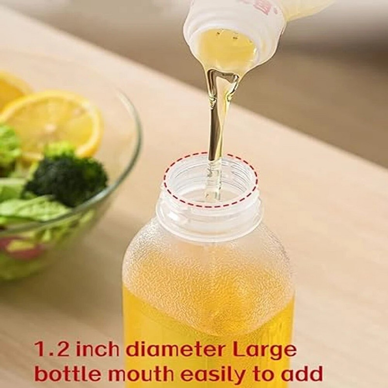 500 ml išspaudžiamas prieskonių buteliukas, rėkiantis aliejaus kontrolės butelis Aukštos temperatūros aliejui atsparus sojų daugiafunkcis padažas, aliejaus butelis