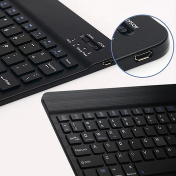 Микро интерфейс Мини клавиатура Тихи натискания на клавиши 3.0-4.2v За Ios Android Windows PC Ipad Tablet PC Безжична клавиатура