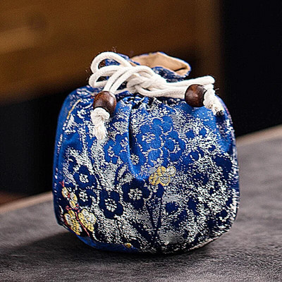 Kelioninis nešiojamasis arbatos reikmenų krepšys Nedūžtantis apsauginis dangtelis Kiniškas arbatinukas dovanų paketas Antikvarinis maišelis papuošalų laikymo krepšys