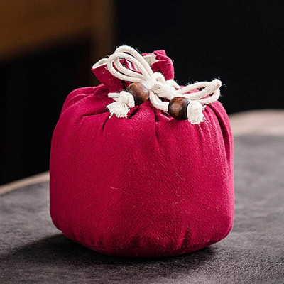 Kelioninis nešiojamasis arbatos reikmenų krepšys Nedūžtantis apsauginis dangtelis Kiniškas arbatinukas dovanų paketas Antikvarinis maišelis papuošalų laikymo krepšys