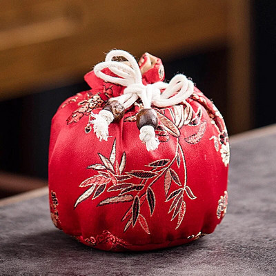 Kelioninis nešiojamasis arbatos reikmenų krepšys Nedūžtantis apsauginis dangtelis Kiniškas arbatinukas dovanų paketas Antikvarinis maišelis papuošalų laikymo krepšys