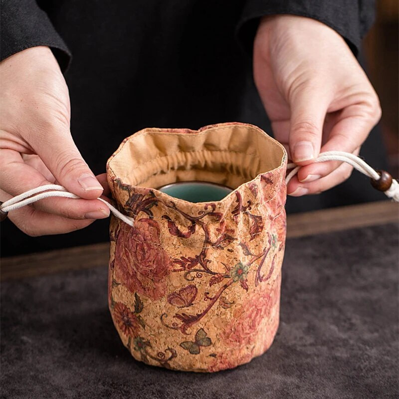 Kelioninis nešiojamasis arbatos reikmenų krepšys Nedūžtantis apsauginis dangtelis Kiniškas arbatinukas dovanų paketas Antikvarinis maišelis papuošalų laikymo krepšys