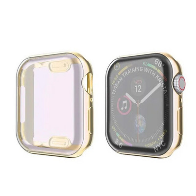 „Apple Watch Ultra“ dangtelis 9 8 7 6 SE 5 4 Ekrano apsauga, skirta „iWatch“ serijai 38 mm 40 mm 41 mm 42 mm 44 mm 45 mm 49 mm minkštas skaidrus dėklas
