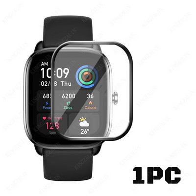 9D stiklo plėvelė, skirta Huami Amazfit GTS 4 Mini GTR 4 GTR Mini lenkta apsauginė ekrano apsauga, skirta Amazfit GTS4 4mini minkštam stiklui