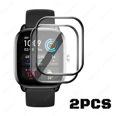 9D stiklo plėvelė, skirta Huami Amazfit GTS 4 Mini GTR 4 GTR Mini lenkta apsauginė ekrano apsauga, skirta Amazfit GTS4 4mini minkštam stiklui