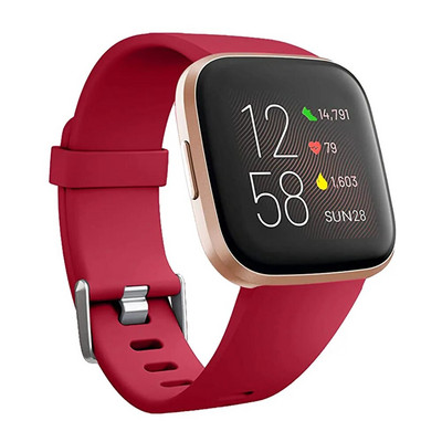 Silikono pakaitinė apyrankė skirta Fitbit Versa 2 Smart Watch Priedai Apyrankės dirželis, skirtas Fitbit Versa / Versa Lite