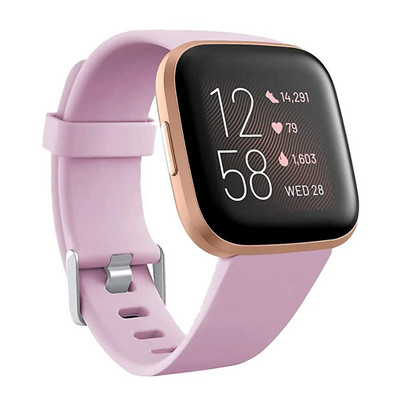 Silikono pakaitinė apyrankė skirta Fitbit Versa 2 Smart Watch Priedai Apyrankės dirželis, skirtas Fitbit Versa / Versa Lite