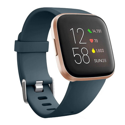 Silikono pakaitinė apyrankė skirta Fitbit Versa 2 Smart Watch Priedai Apyrankės dirželis, skirtas Fitbit Versa / Versa Lite