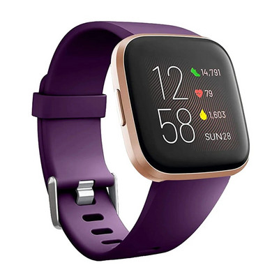 Silikono pakaitinė apyrankė skirta Fitbit Versa 2 Smart Watch Priedai Apyrankės dirželis, skirtas Fitbit Versa / Versa Lite