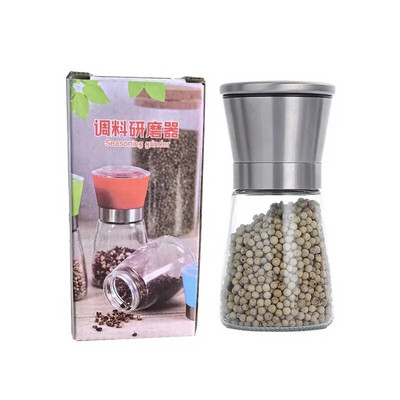 Gravitacinis indukcinis pipirų malūnėlis buitinis rankinis nerūdijančio plieno malūnėlis prieskonių butelis indukcinis pipirų jūros druskos malūnėlis