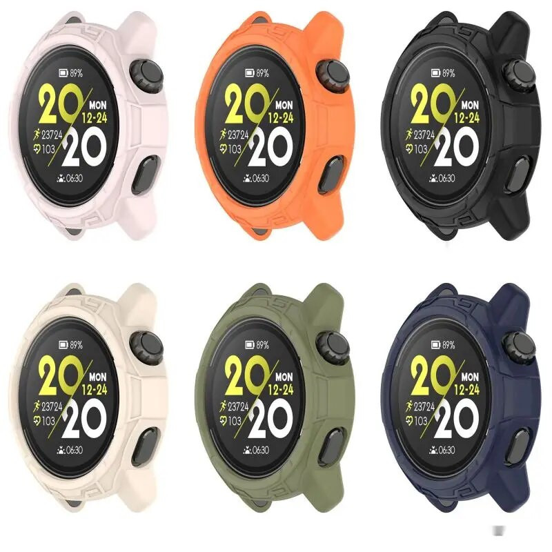 Silikono dėklo dangtelis, skirtas Coros Pace 3 / Pace 2 Smart Watch dirželis Minkštas TPU apsauginis buferio apsauginis apvalkalas Priedai Pace3 Pace