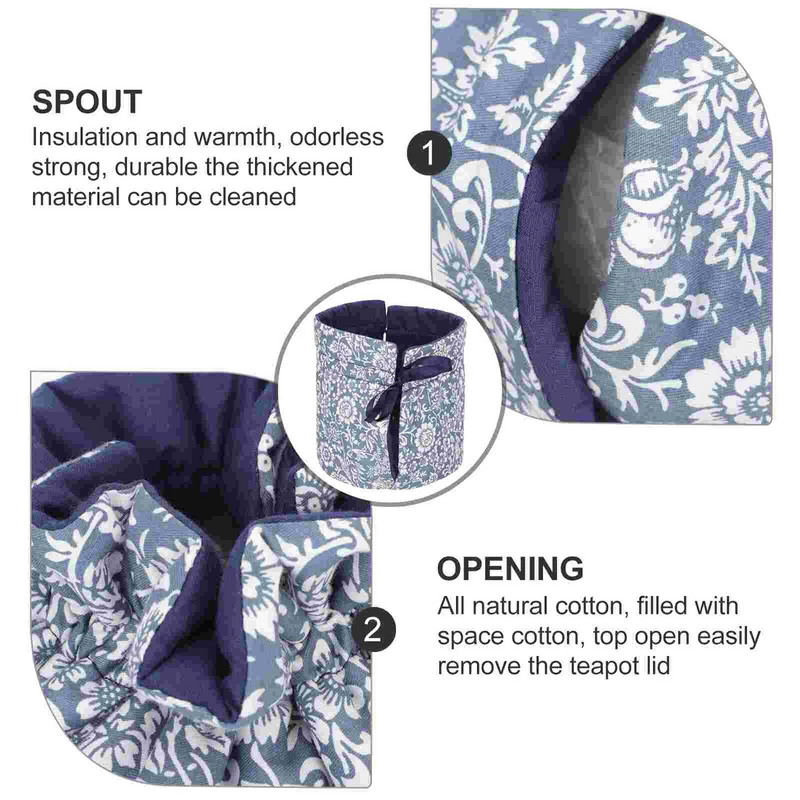 Kényelmes teáskanna szigetelő burkolat szigetelt melegebb otthoni tartozékokhoz Vízforraló Porálló