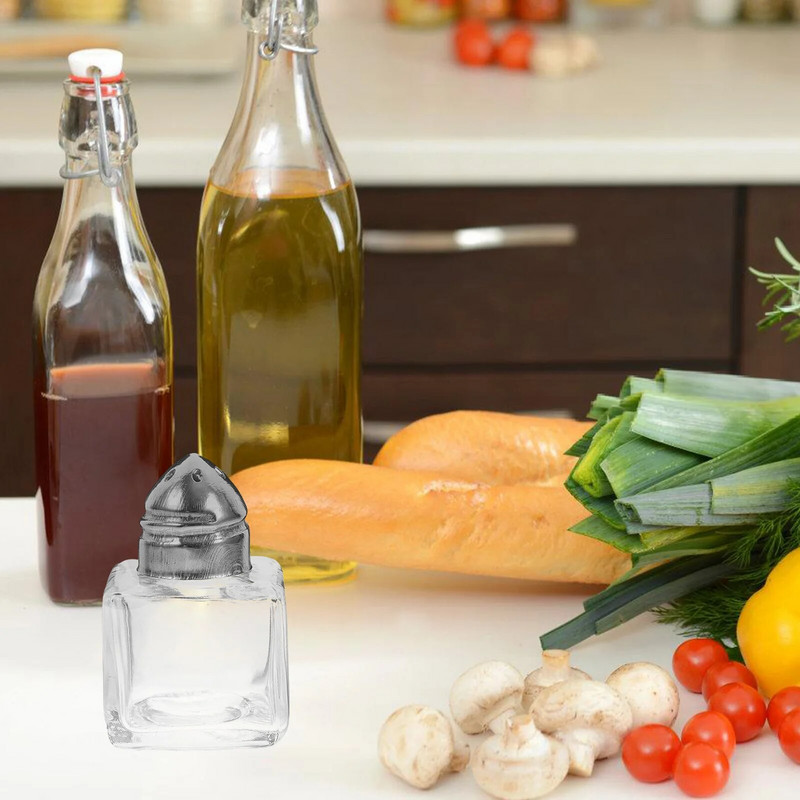 10 db Mini Befőttesüveg Fűszer Fűszer Tartály Fűszer tároló Üveg Többfunkciós Konyhai Üvegek Paprikás üveg Sószóró