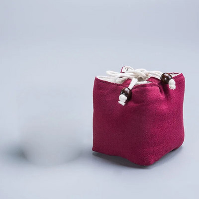 Jianzhan vieno arbatos puodelio laikymo maišelis Medvilninis kanapių arbatos puodelis arbatos puodelis Pakavimo maišelis Kelioniniai nešiojami arbatos ceremonijos priedai ZD44