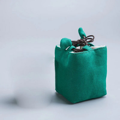 Jianzhan vieno arbatos puodelio laikymo maišelis Medvilninis kanapių arbatos puodelis arbatos puodelis Pakavimo maišelis Kelioniniai nešiojami arbatos ceremonijos priedai ZD44